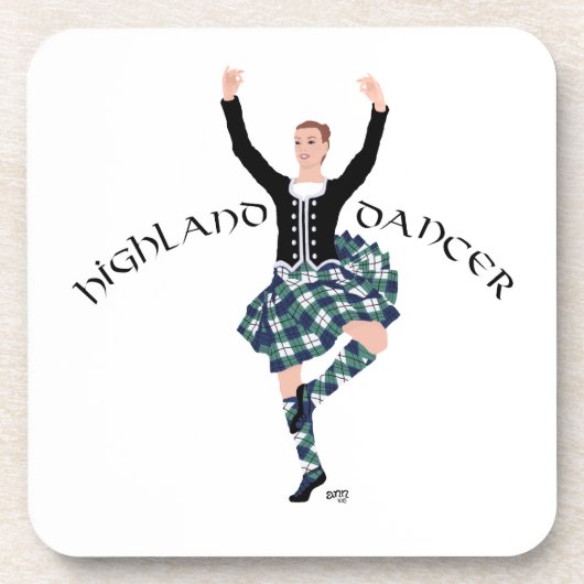 Scottish Higland Dancer - Fling Untersetzer (Vorderseite)