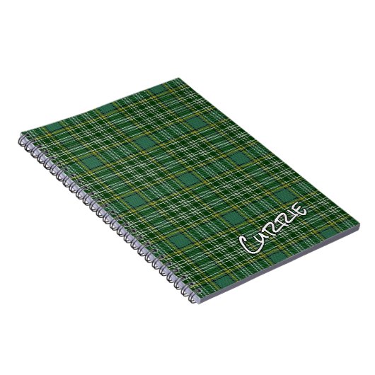 Scottish Honor Clan Currie Tartan Notizblock (Rechte Seite)