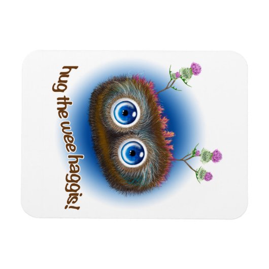 Scottish 'Hoots Toots Haggis' Magnet (Horizontal)