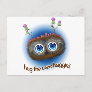 Scottish 'Hoots Toots Haggis' Postkarte