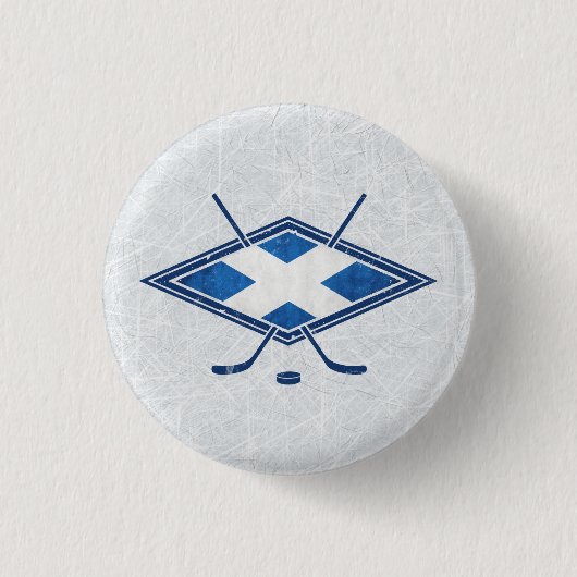 Scottish Ice Hockey Abzeichen Hockey Button (Vorderseite)