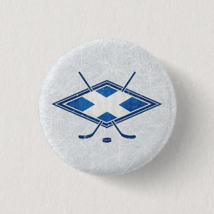Scottish Ice Hockey Abzeichen Hockey Button
