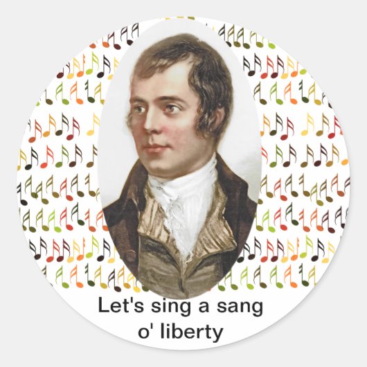 Scottish Independence Liberty Song Sticker (Vorderseite)