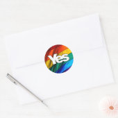 Scottish Independence - Rainbow Yes Sticker (Umschlag)