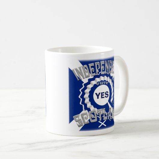 Scottish Independence Vote YES Kaffeetasse (VorderseiteRechts)