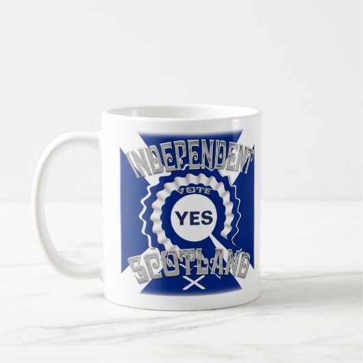 Scottish Independence Vote YES Kaffeetasse (Links)