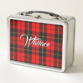 Scottish isst! Clan-WallaceTartan kariert Metall Lunch Box (Vorderseite)
