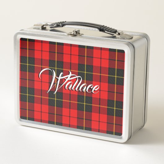 Scottish isst! Clan-WallaceTartan kariert Metall Lunch Box (Vorderseite)