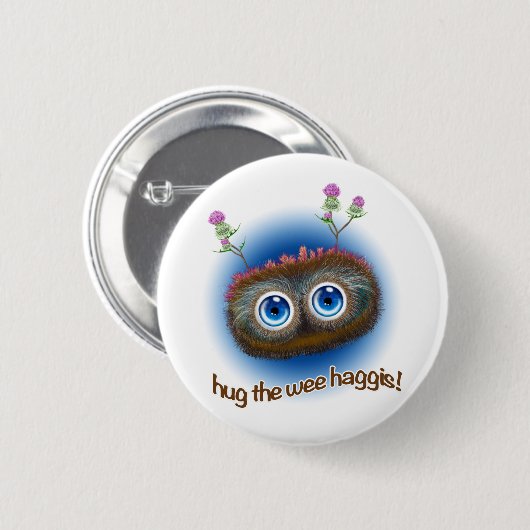 Scottish 'johlt Toots Haggis Button (Vorne & Hinten)