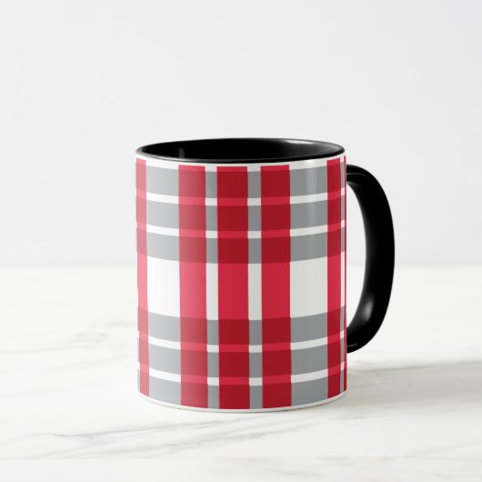 Scottish Kariert Red Tasse (VorderseiteRechts)