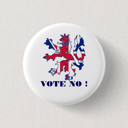 Scottish keine Abstimmung zur Unabhängigkeit Button (Vorderseite)