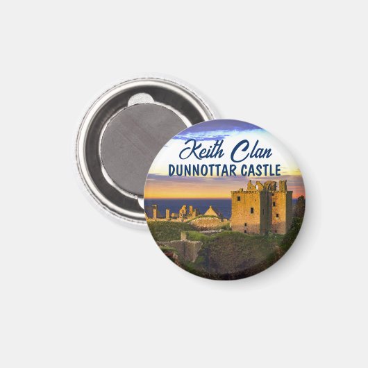 Scottish Keith Clan's Dunnottar Castle Magnet (Vorderseite/Rückseite)
