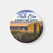 Scottish Keith Clan's Dunnottar Castle Magnet (Vorne)