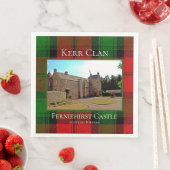 Scottish Kerr Clan Ferniehirst Castle Paper Napkin Serviette (Beispiel)