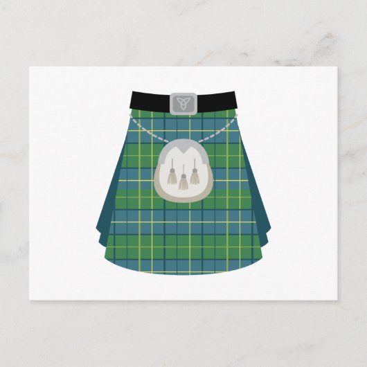 Scottish Kilt Postkarte (Vorderseite)