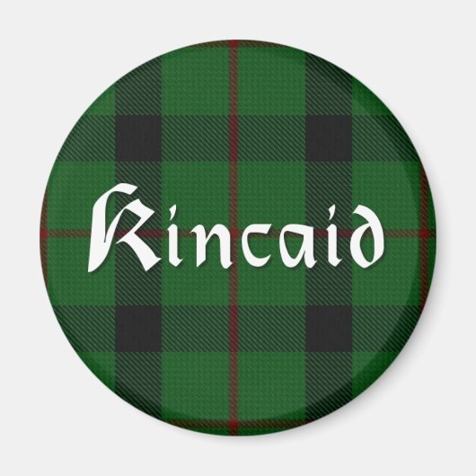 Scottish Kincaid Clan Tartan Kariert "Kühlschrankm Magnet (Vorne)