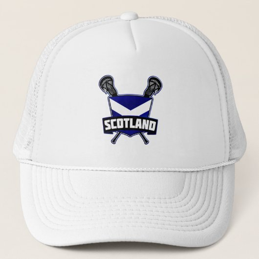 Scottish Lacrosse Logo Truckerkappe (Vorderseite)