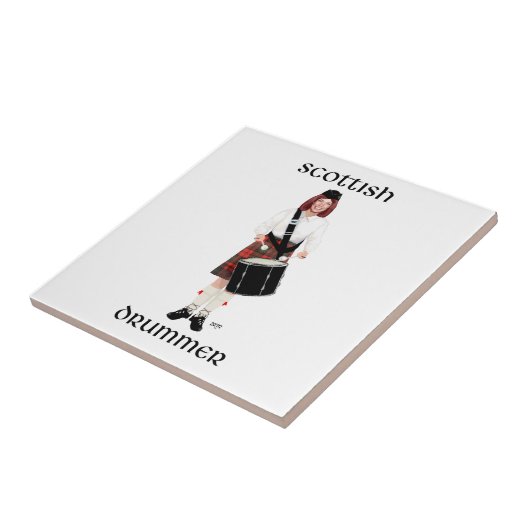 Scottish Lassie - Tenor Drum Fliese (Seite)