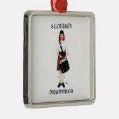 Scottish Lassie - Tenor Drum Ornament Aus Metall (Rechts)