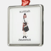 Scottish Lassie - Tenor Drum Ornament Aus Metall (Links)