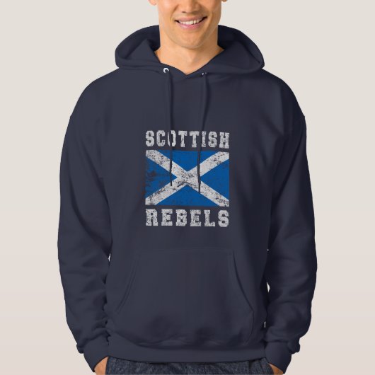 Scottish lehnt sich Hoodie auf (Vorderseite)