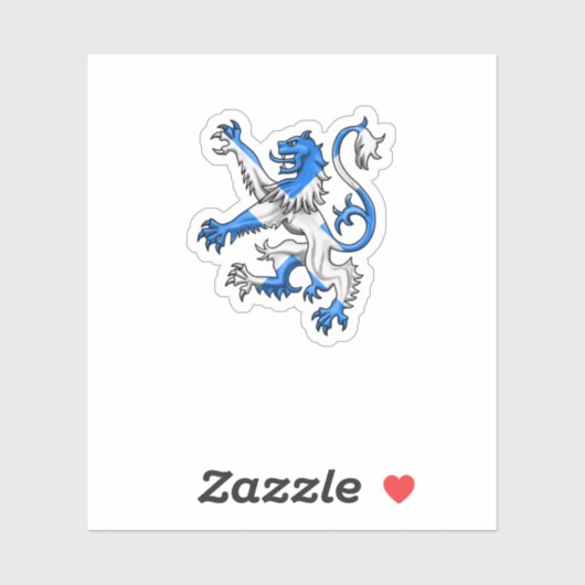 Scottish Lion In St. Andrews Farben Aufkleber (Blatt)