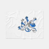 Scottish Lion In St. Andrews Farben Fleecedecke (Vorderseite (Horizontal))