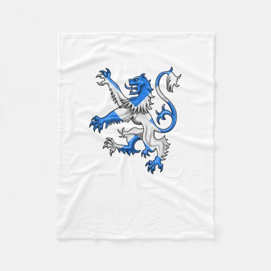 Scottish Lion In St. Andrews Farben Fleecedecke (Vorderseite)