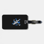 Scottish Lion in St. Andrews Farben Gepäckanhänger (Rückseite horizontal)