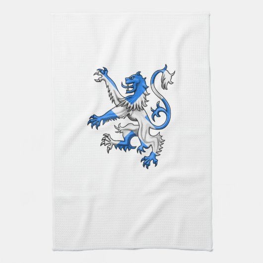 Scottish Lion in St. Andrews Farben Geschirrtuch (Vertikal)