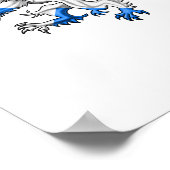 Scottish Lion In St. Andrews Farben Poster (Ecke)