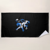 Scottish Lion in St. Andrews Farben Strandtuch (Vorderseite)