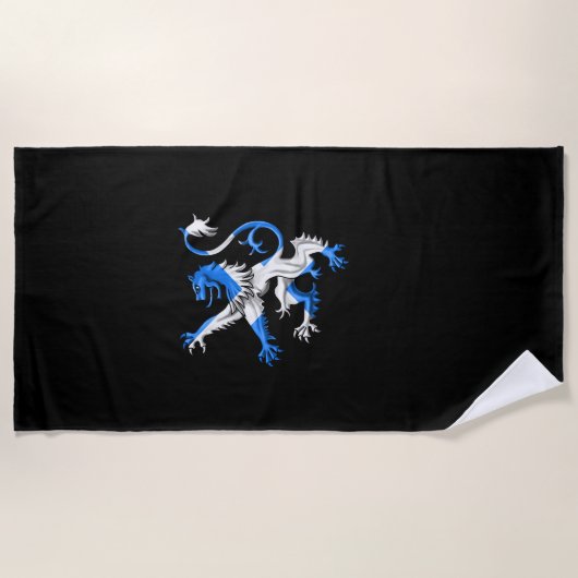 Scottish Lion in St. Andrews Farben Strandtuch (Vorderseite)