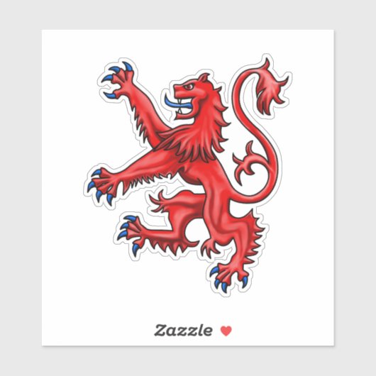Scottish Lion Rampant Aufkleber (Blatt)