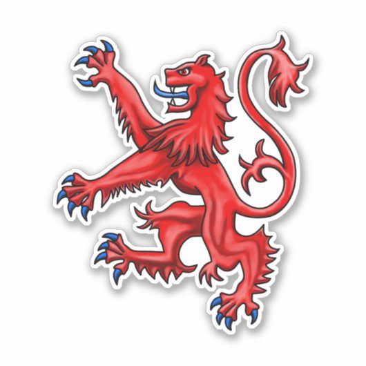 Scottish Lion Rampant Aufkleber (Vorderseite)
