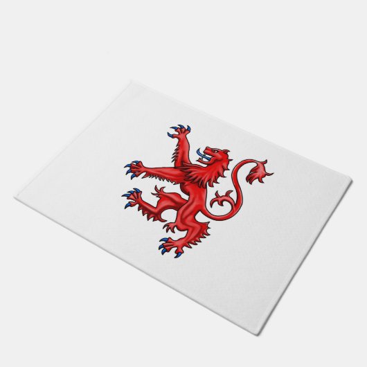 Scottish Lion Rampant Fußmatte (Schrägansicht)