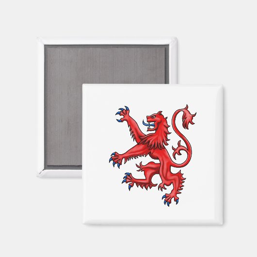 Scottish Lion Rampant Magnet (Vorderseite/Rückseite)