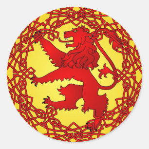 Scottish Lion Runder Aufkleber