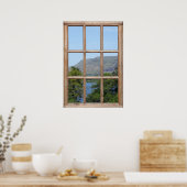 Scottish Loch View aus einem Fenster Poster (Küche)