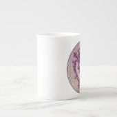 Scottish Luckenbooth lila keltischer Knoten Porzellantasse (Vorderseite)