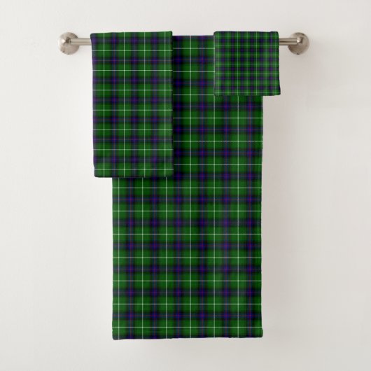 Scottish MacDonald Tartan Badhandtuch Set (Insitu)