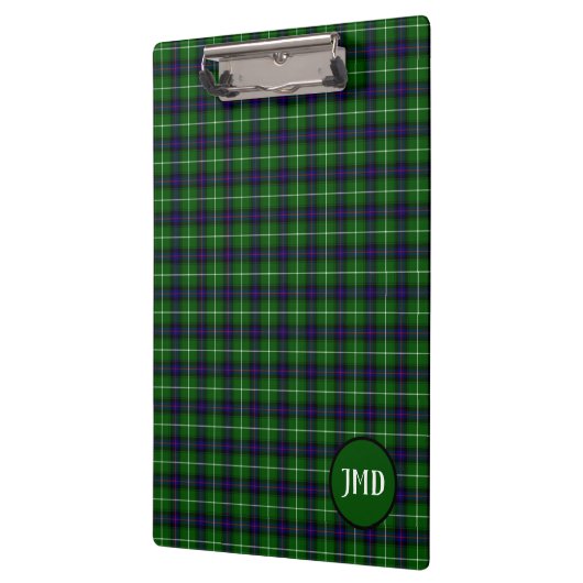 Scottish MacDonald Tartan Monogram Klemmbrett (Links)