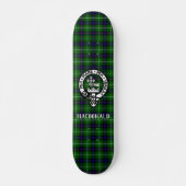 Scottish MacDonald Tartan & Wappen Abzeichen Skateboard (Vorne)