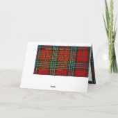 Scottish MacLean Clan Castle, Tartan Grußkarte Karte (Rückseite)