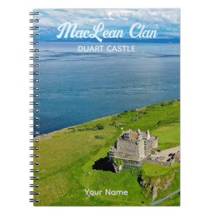 Scottish MacLean Clan Duart Castle Foto Notizblock