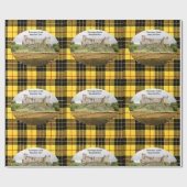 Scottish MacLeod Clan Dunvegan Castle Tartan Geschenkpapier (Flach)