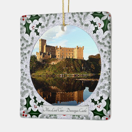 Scottish MacLeod Clans Dunvegan Castle Xmas Keramikornament (Links)