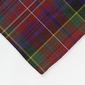 Scottish Macpherson Wappen Abzeichen und Tartan Fleecedecke (Ecke)