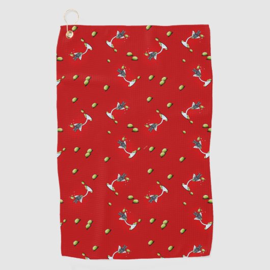 Scottish Martini Golfhandtuch (Vorderseite)