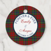 Scottish McLean MacLean Tartan Wedding Rettete ein Geschenkanhänger (Rückseite)